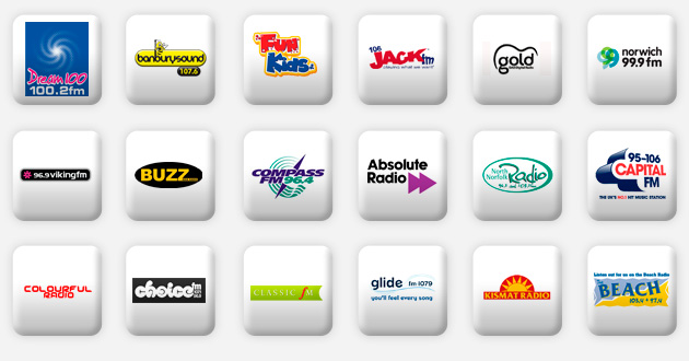 a selection of anglia radio stations